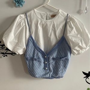 High fashion 2 pieces blouse